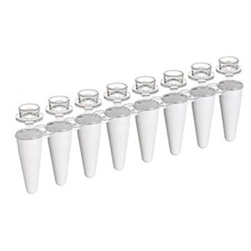 Greiner - sapphire 8 tube strips with individually attached cap strips